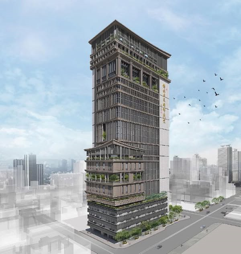 New 28-Story Buddhist Tower to Rise in Kaohsiung on Site Across from Hanshin Department Store on Chenggong Road